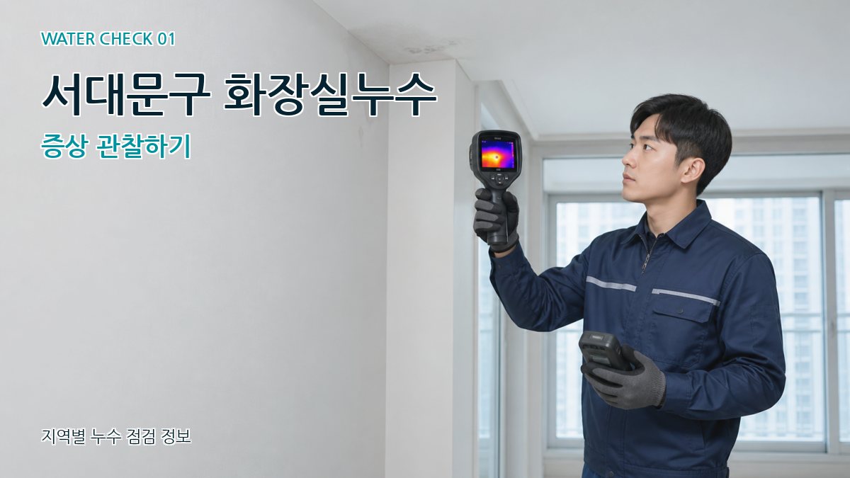 서대문구 화장실누수 증상 관찰하기