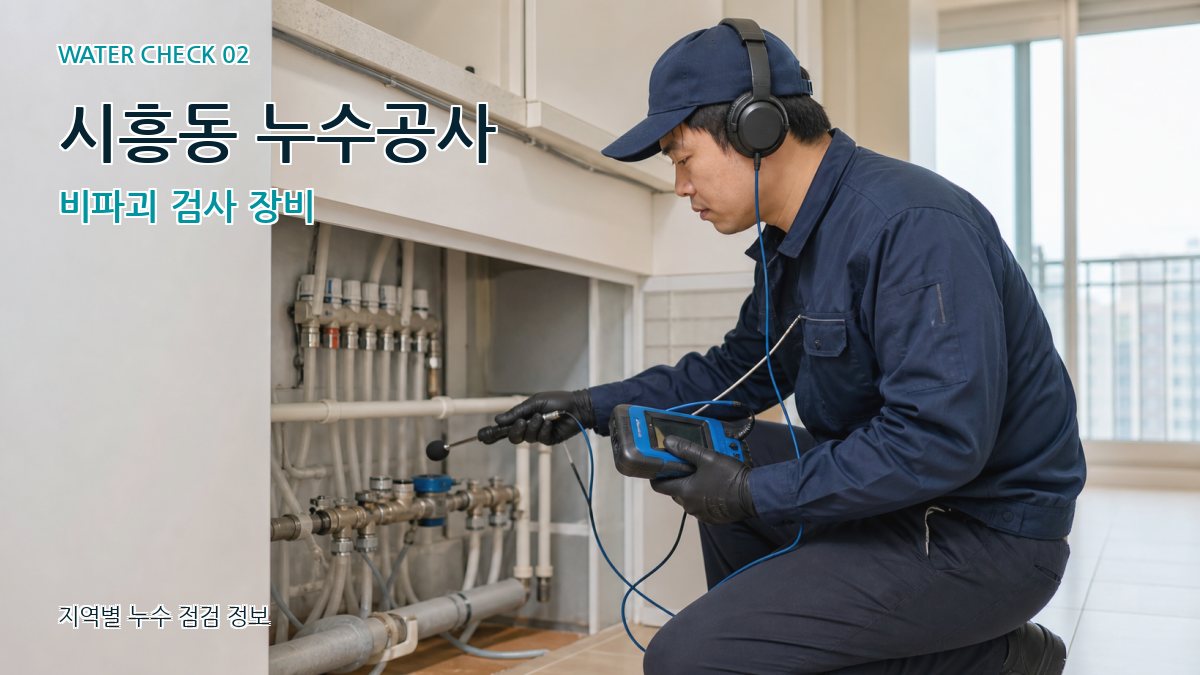 시흥동 화장실누수 누수탐지 이미지