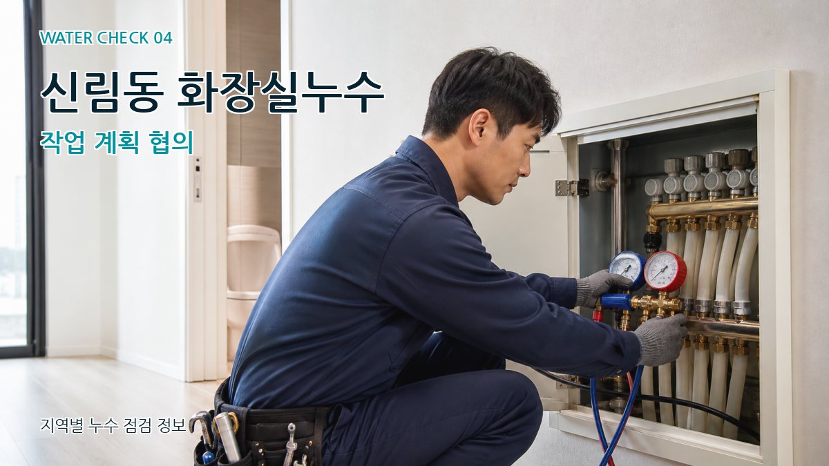 신림동 화장실누수 작업 계획 협의