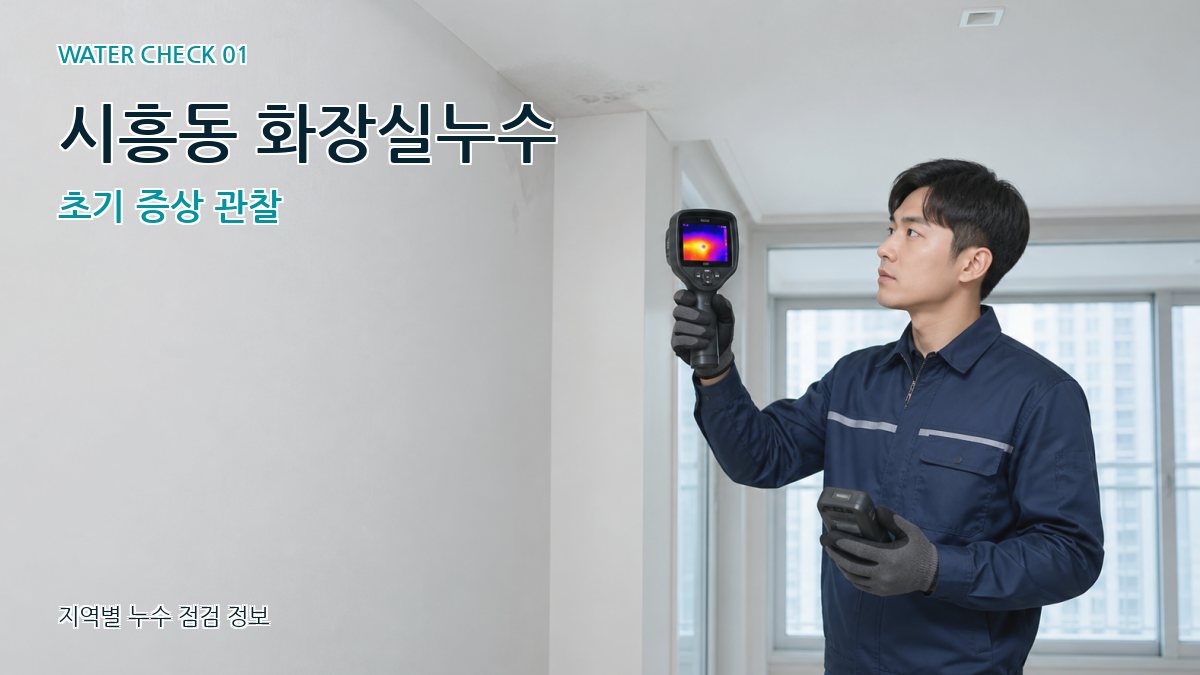 시흥동 화장실누수 초기 증상 관찰
