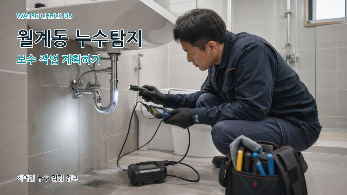 월계동 누수탐지 보수 작업 계획하기