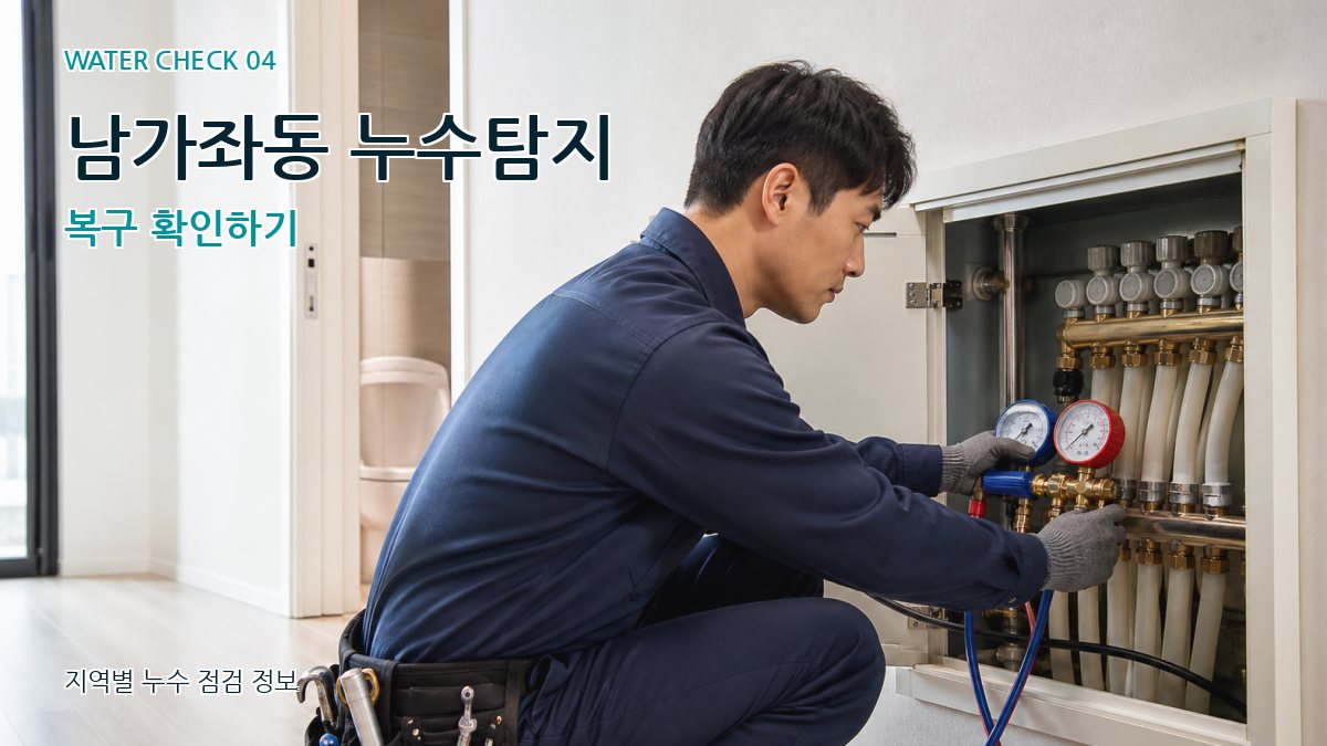 남가좌동 누수탐지 복구 확인하기