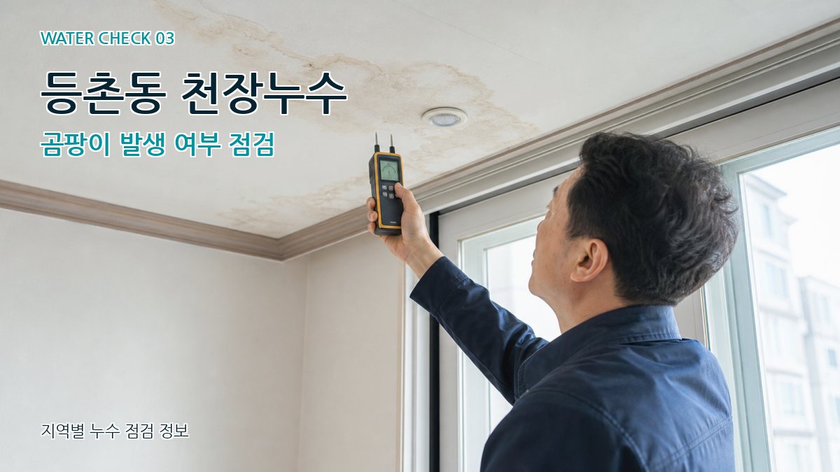 등촌동 천장누수 곰팡이 발생 여부 점검