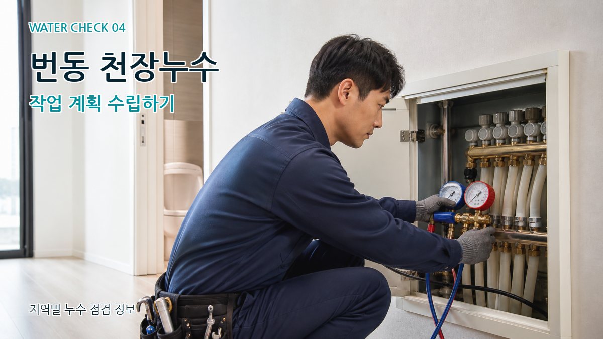 번동 천장누수 작업 계획 수립하기