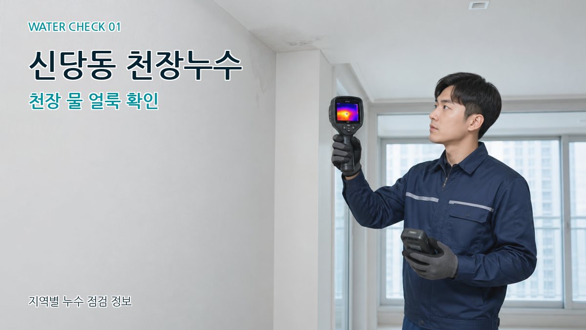 신당동 천장누수 천장 물 얼룩 확인