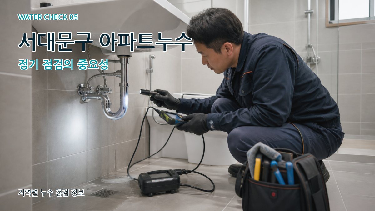 서대문구 아파트누수 정기 점검의 중요성