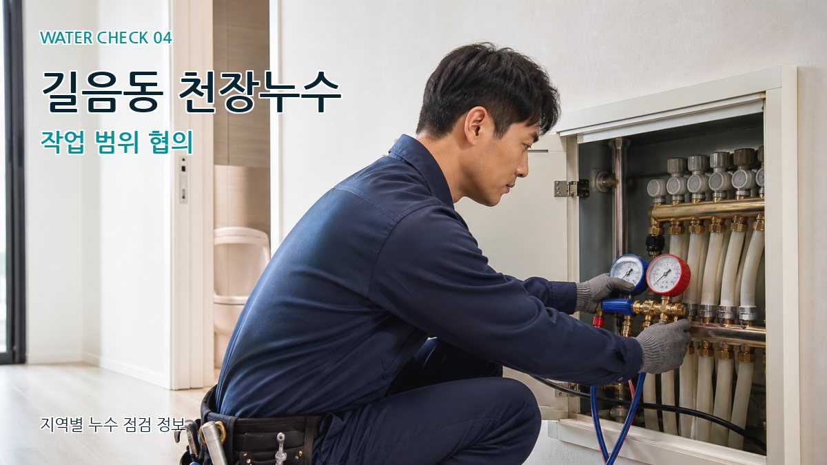 길음동 천장누수 작업 범위 협의