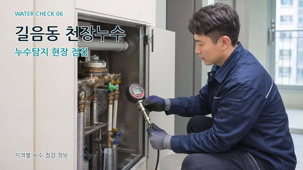 길음동 천장누수 누수탐지 현장 점검