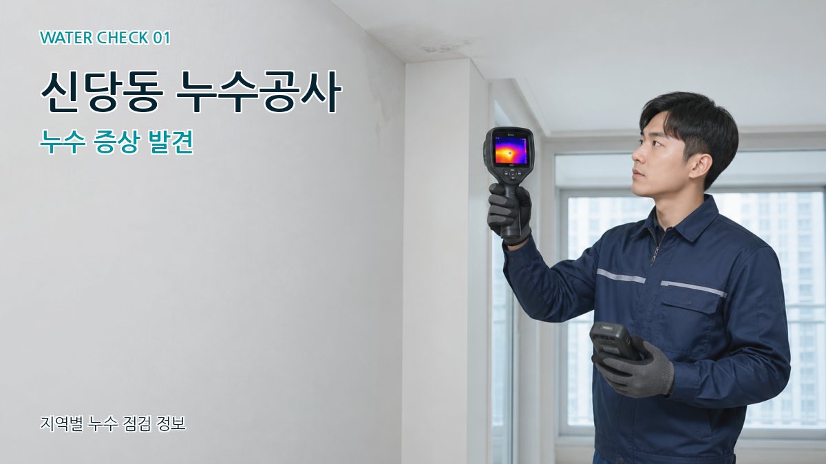 신당동 누수공사 누수 증상 발견