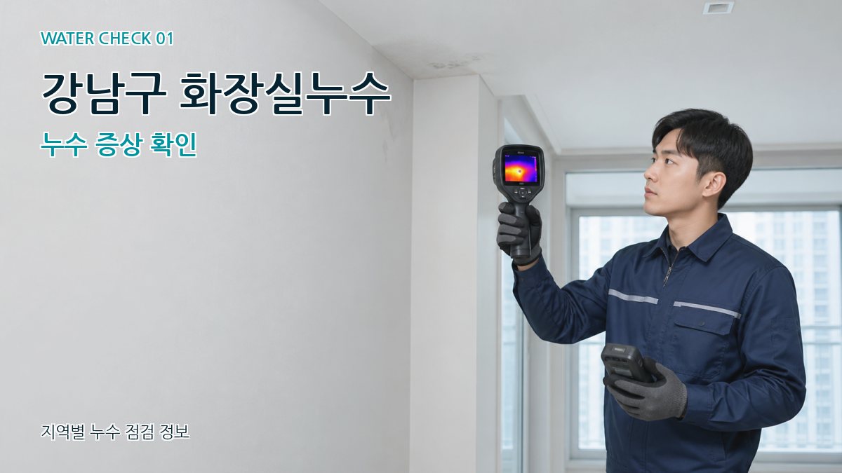 강남구 아파트누수 누수탐지 이미지