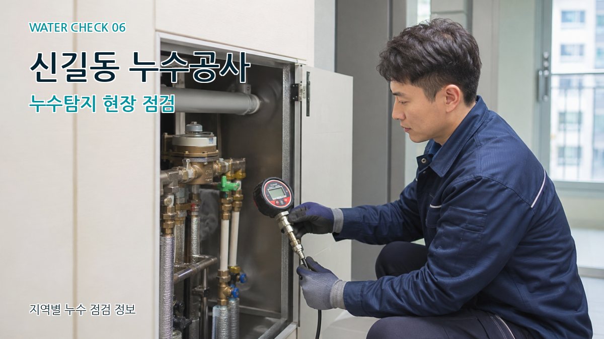 신길동 누수공사 누수탐지 현장 점검