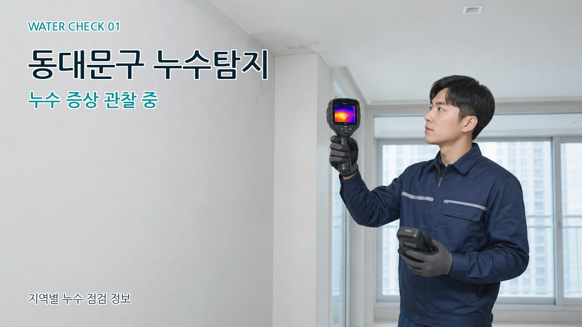 동대문구 누수탐지 누수 증상 관찰 중