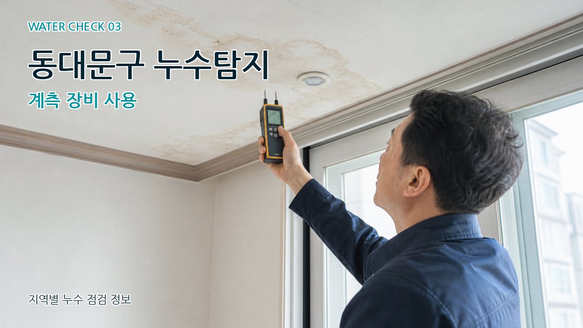 동대문구 누수탐지 계측 장비 사용