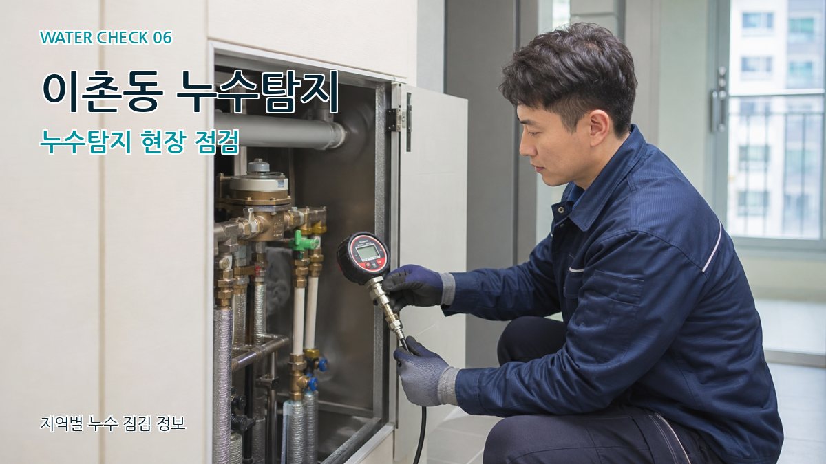 이촌동 누수탐지 누수탐지 현장 점검