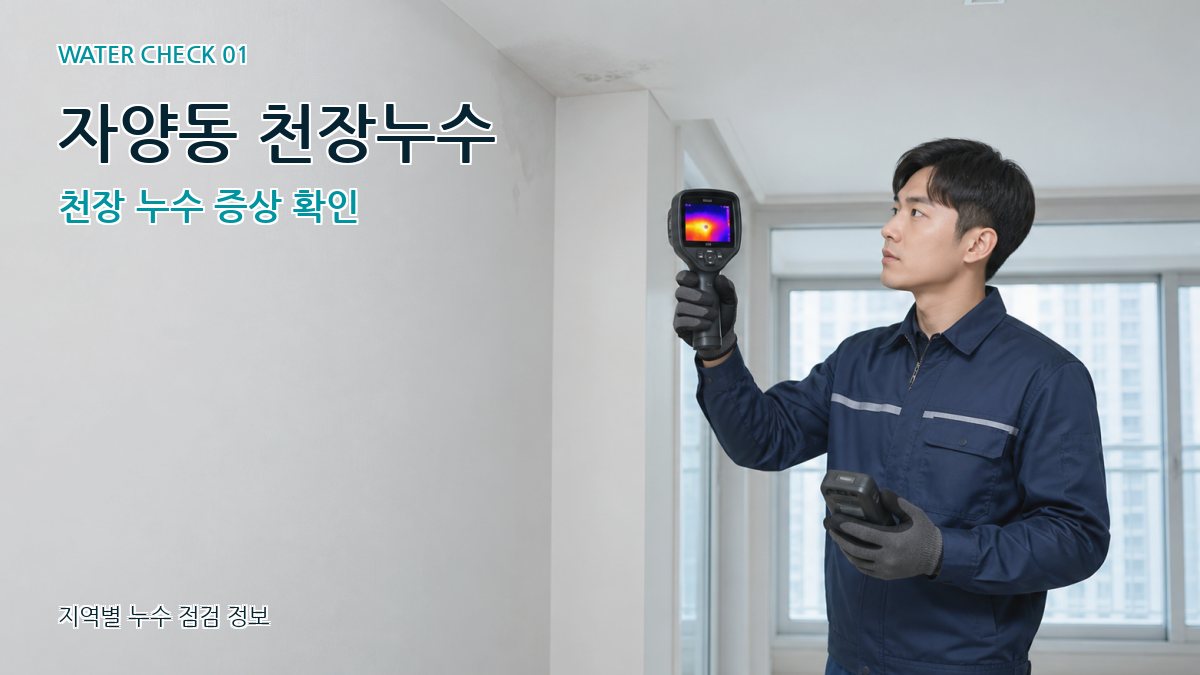 자양동 천장누수 천장 누수 증상 확인