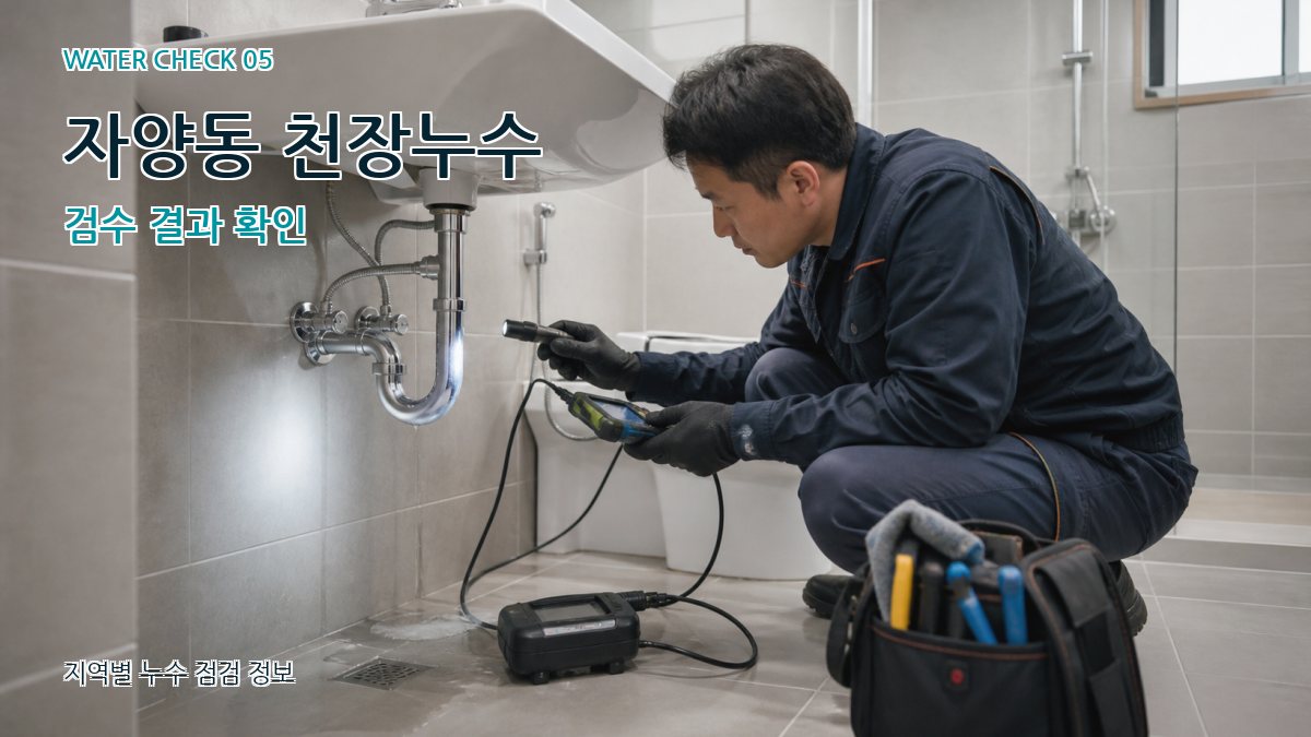 자양동 천장누수 검수 결과 확인