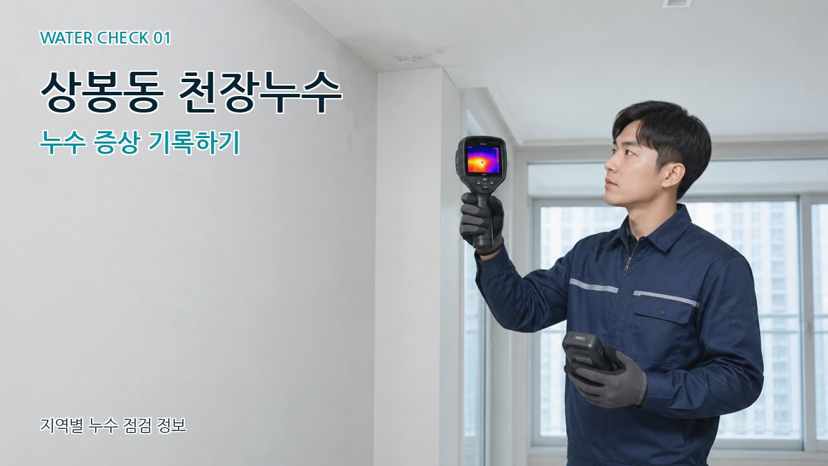 상봉동 천장누수 누수 증상 기록하기