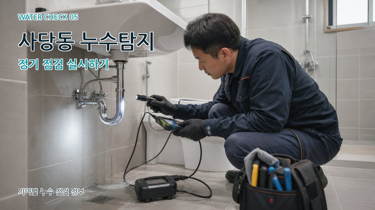 사당동 누수탐지 정기 점검 실시하기