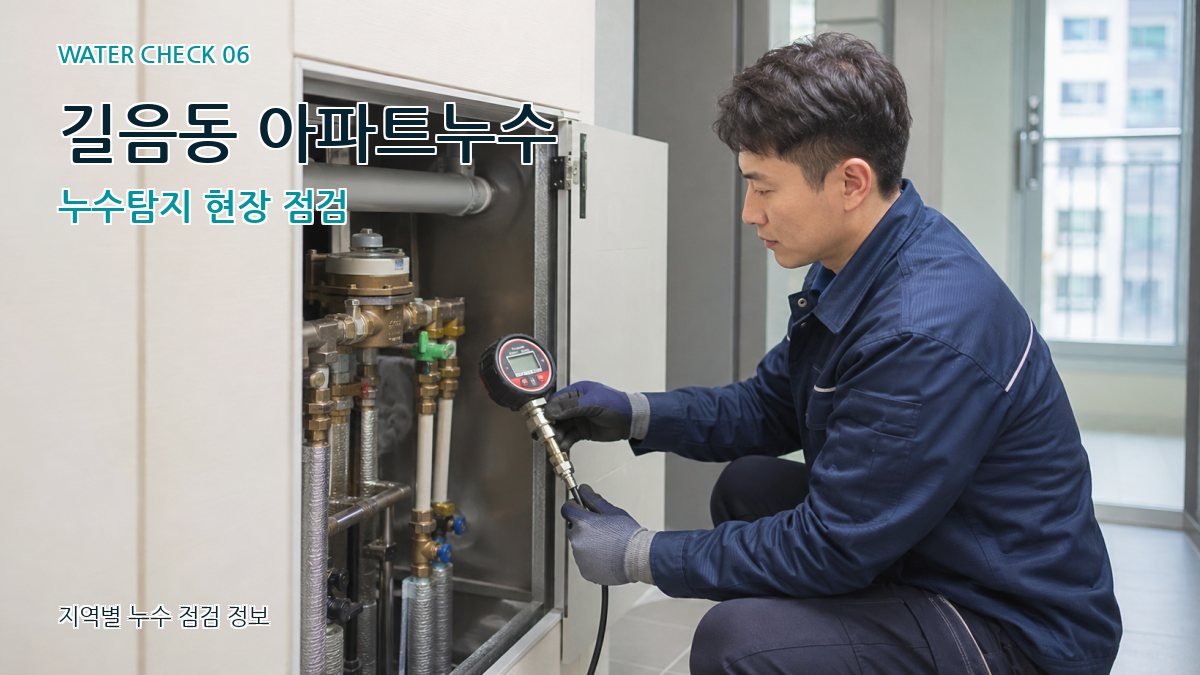 길음동 아파트누수 누수탐지 현장 점검