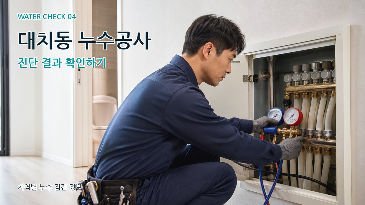 대치동 누수공사 진단 결과 확인하기