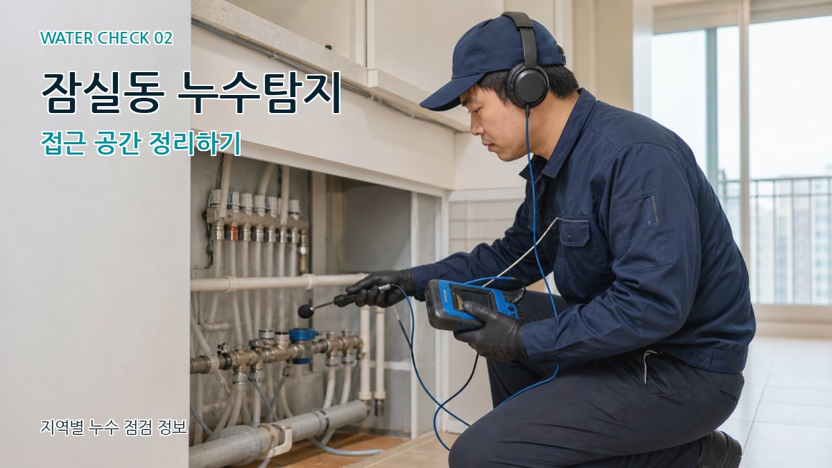 잠실동 누수탐지 접근 공간 정리하기