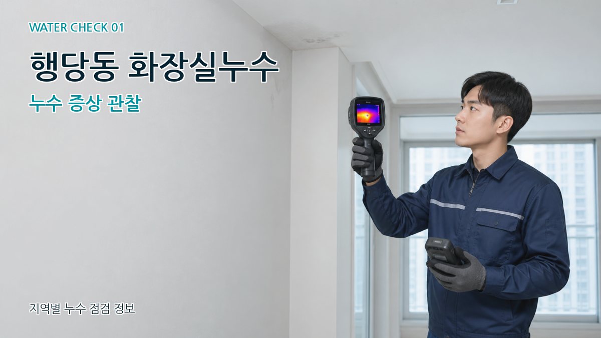 행당동 화장실누수 누수 증상 관찰