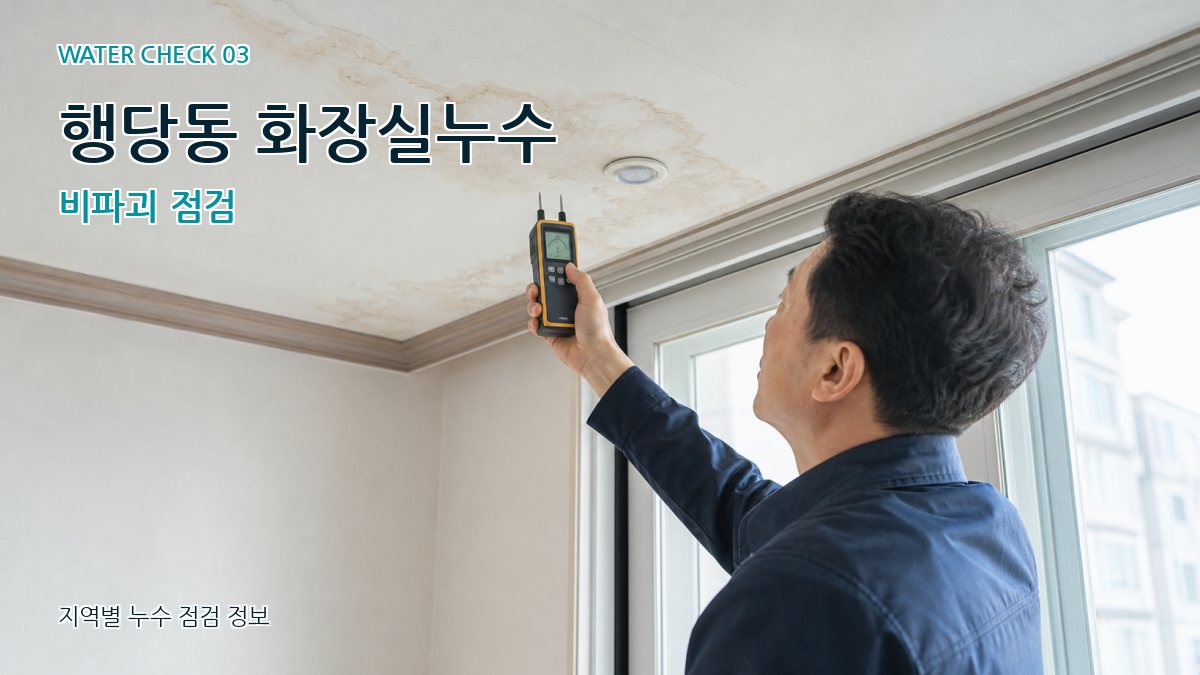 행당동 화장실누수 비파괴 점검