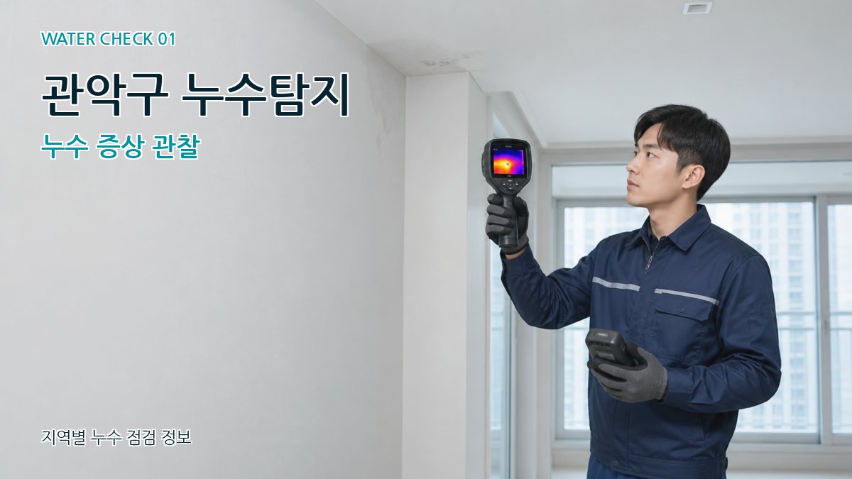 관악구 누수탐지 누수 증상 관찰