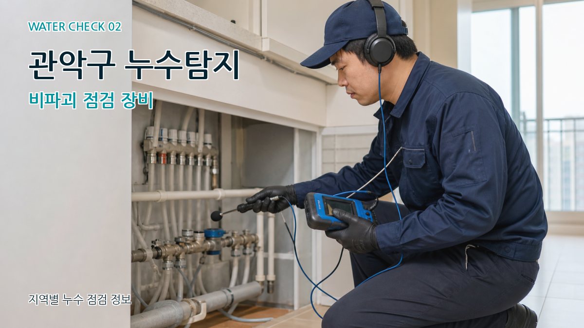 관악구 누수탐지 비파괴 점검 장비