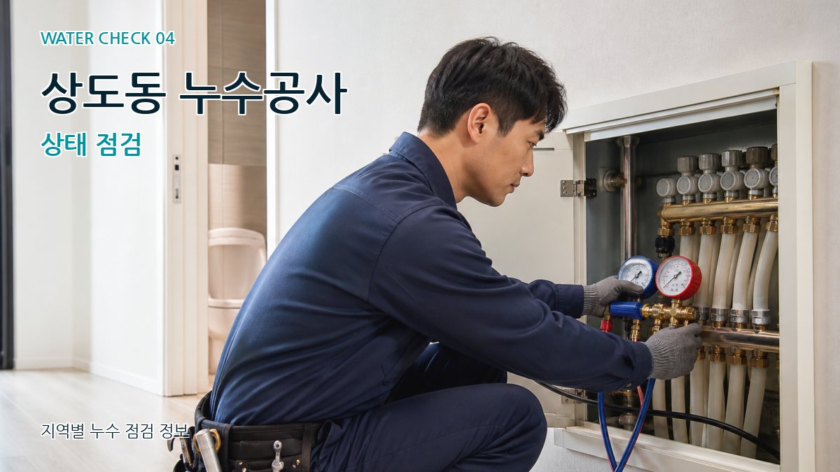 상도동 누수공사 상태 점검