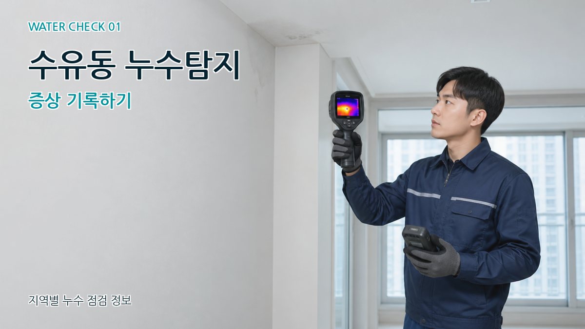 수유동 누수탐지 증상 기록하기