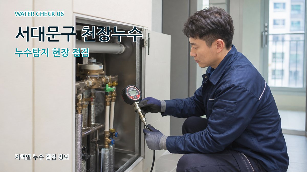 서대문구 천장누수 누수탐지 현장 점검