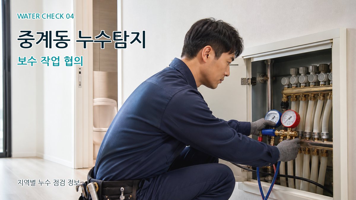 중계동 누수탐지 보수 작업 협의