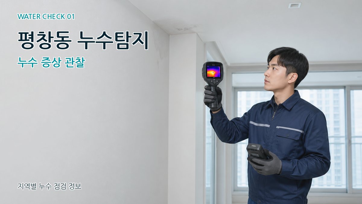 평창동 누수탐지 누수 증상 관찰