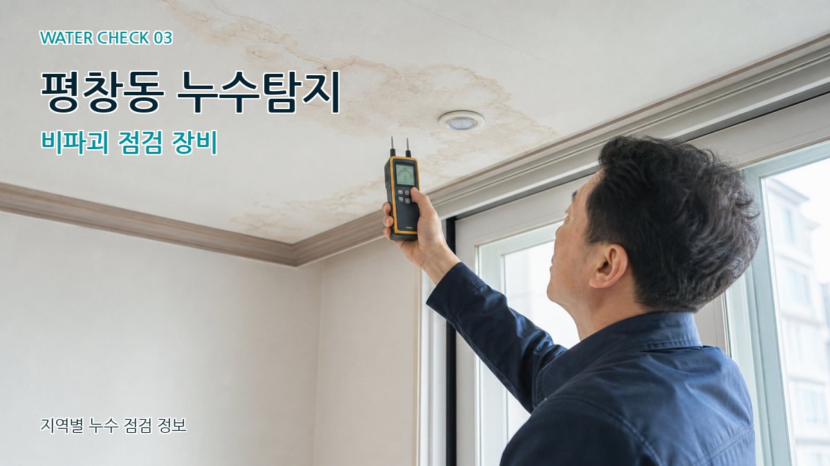 평창동 누수탐지 비파괴 점검 장비