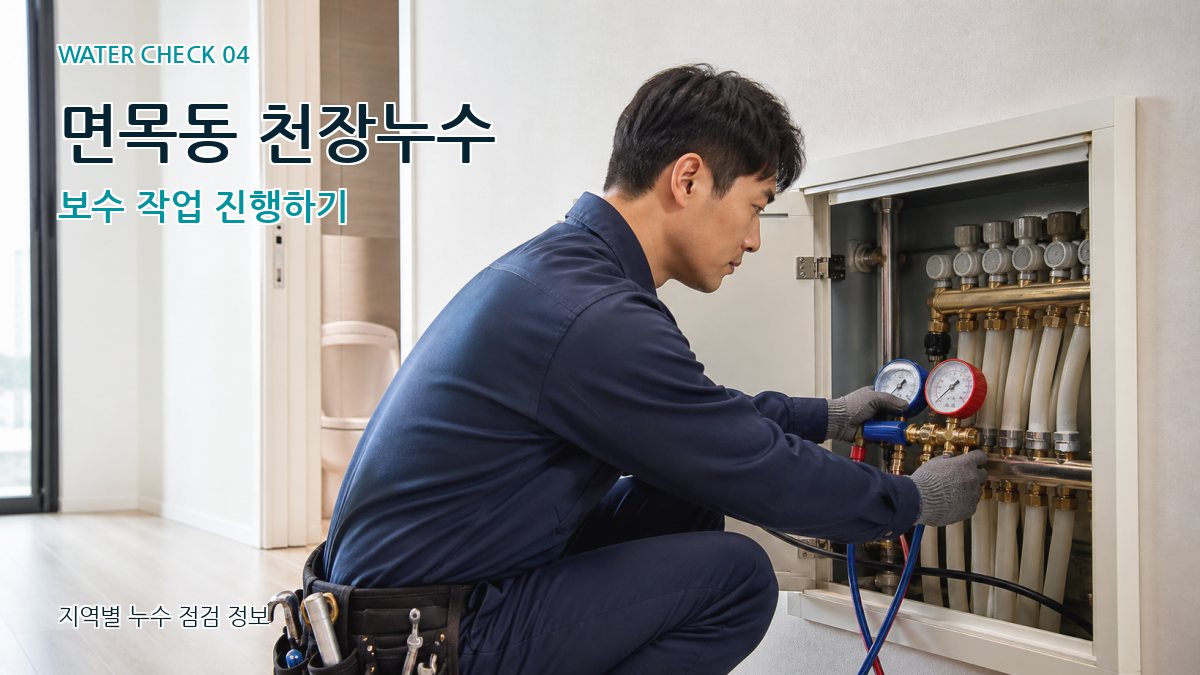 면목동 천장누수 보수 작업 진행하기