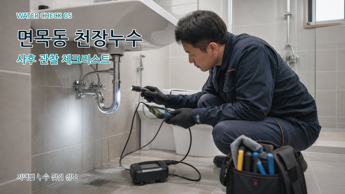 면목동 천장누수 사후 관찰 체크리스트