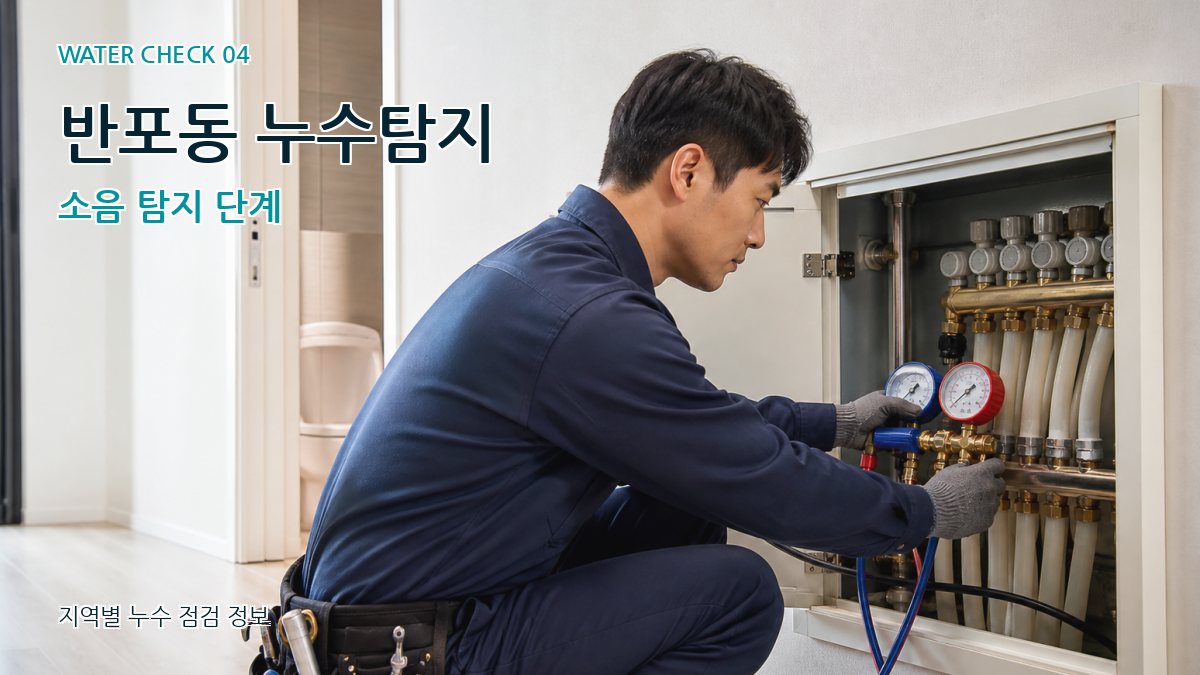 반포동 누수탐지 소음 탐지 단계