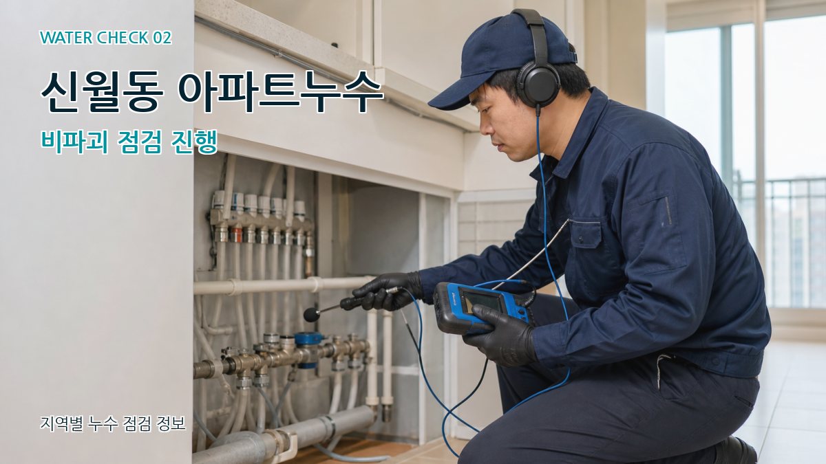 신월동 아파트누수 비파괴 점검 진행