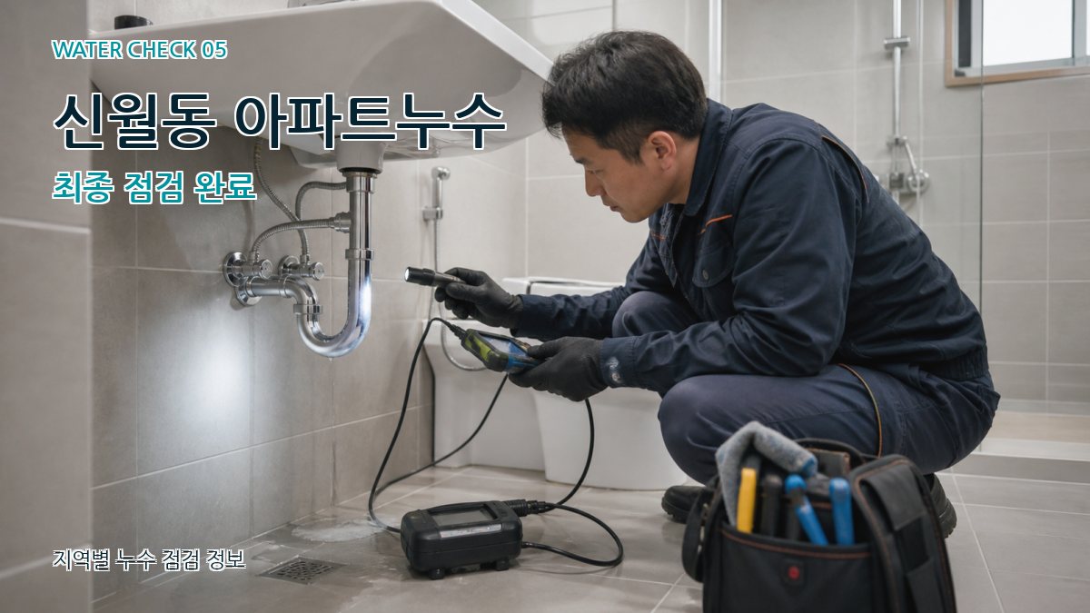 신월동 아파트누수 최종 점검 완료