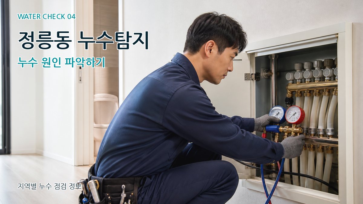 정릉동 누수탐지 누수 원인 파악하기