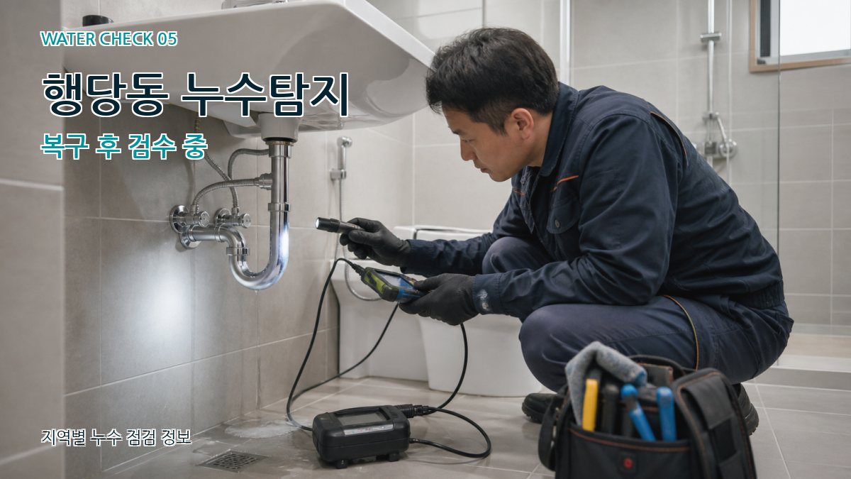 행당동 누수탐지 복구 후 검수 중