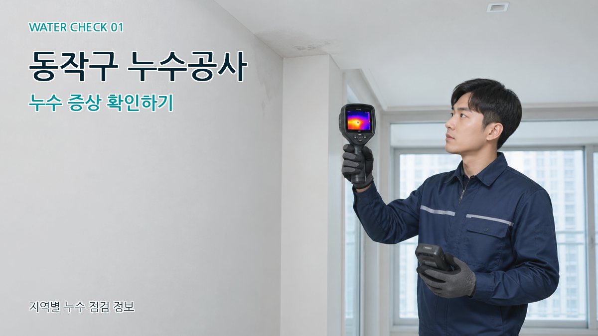 동작구 누수공사 누수 증상 확인하기