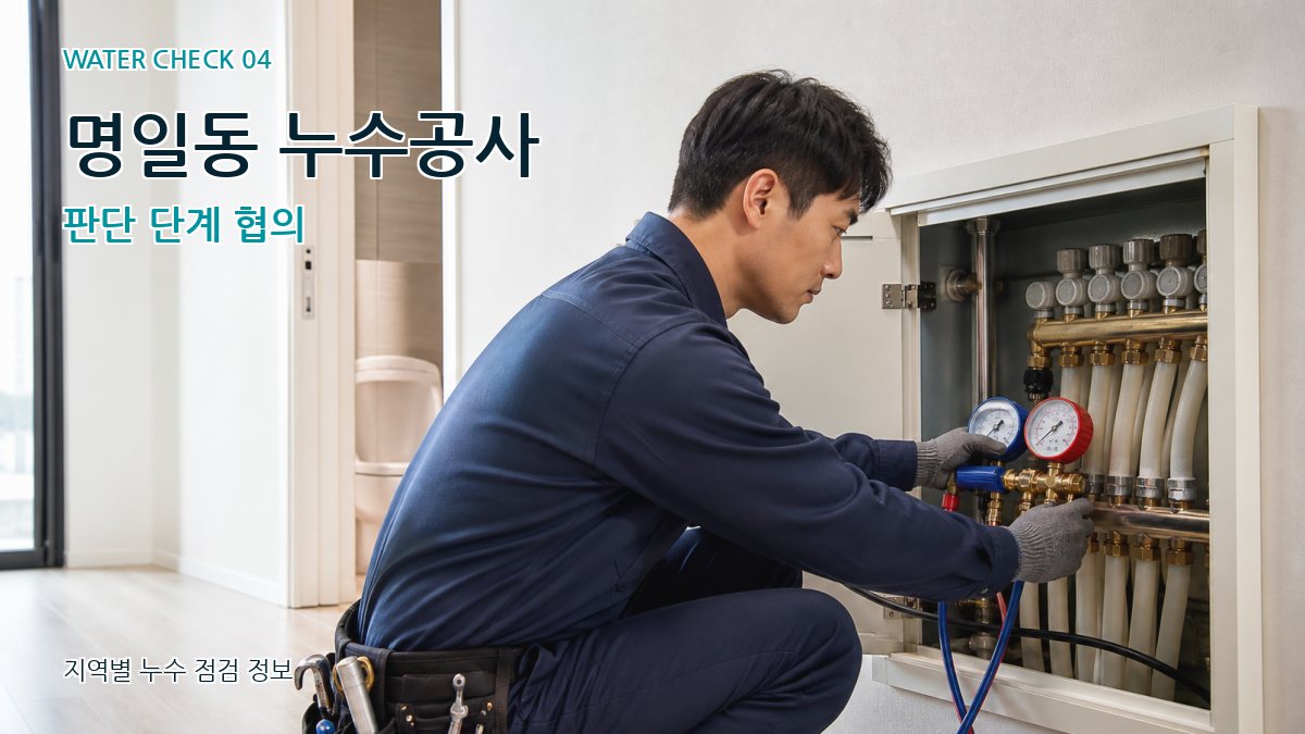 명일동 누수공사 판단 단계 협의