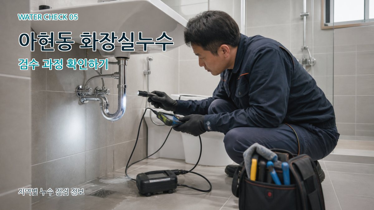 아현동 화장실누수 검수 과정 확인하기