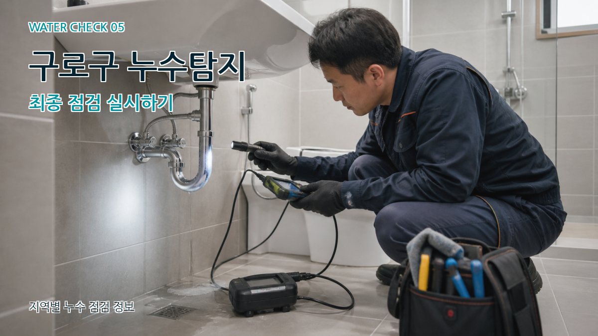 구로구 누수탐지 최종 점검 실시하기