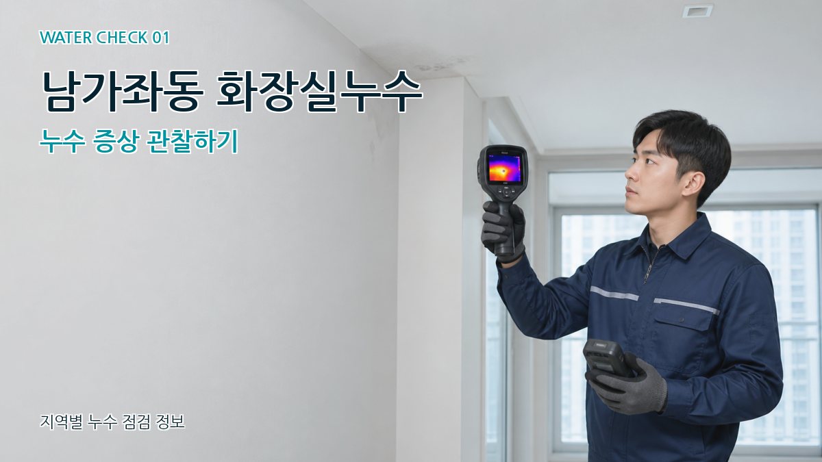 남가좌동 화장실누수 누수 증상 관찰하기