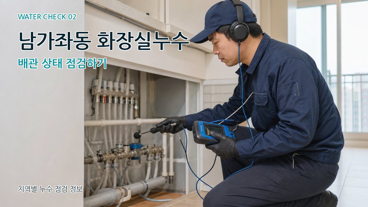 남가좌동 화장실누수 배관 상태 점검하기