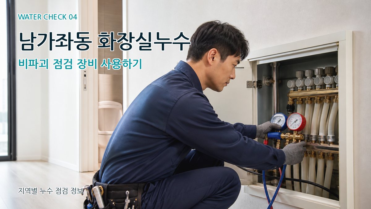 남가좌동 화장실누수 비파괴 점검 장비 사용하기