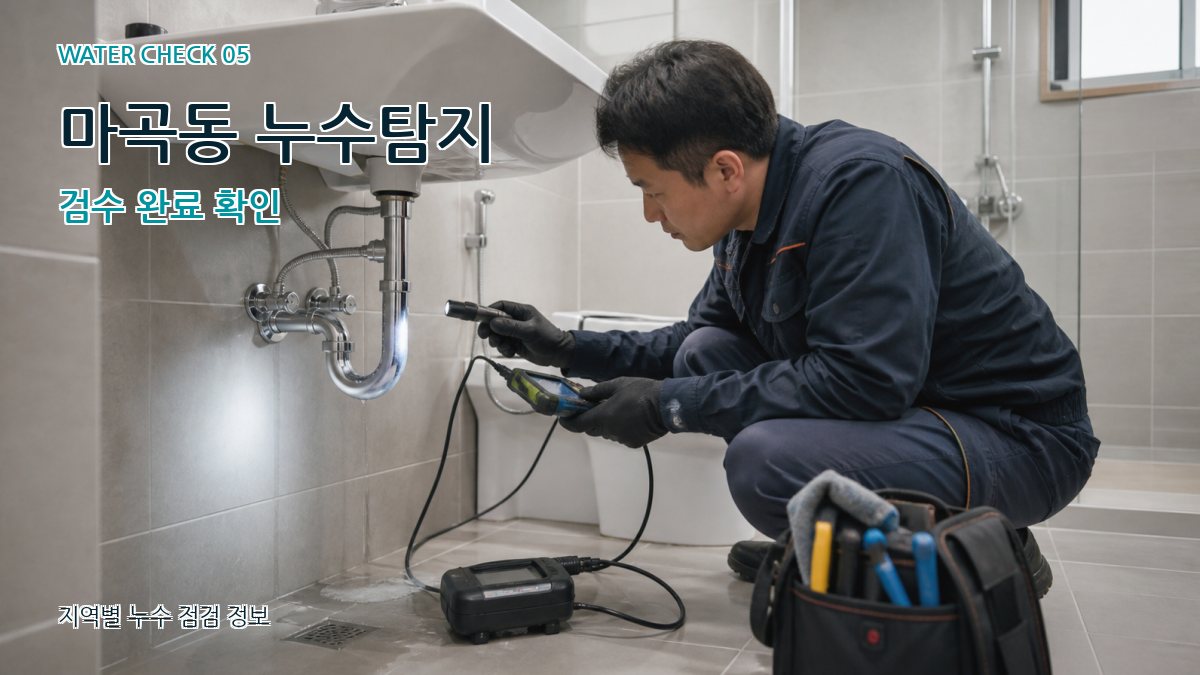 마곡동 누수탐지 검수 완료 확인